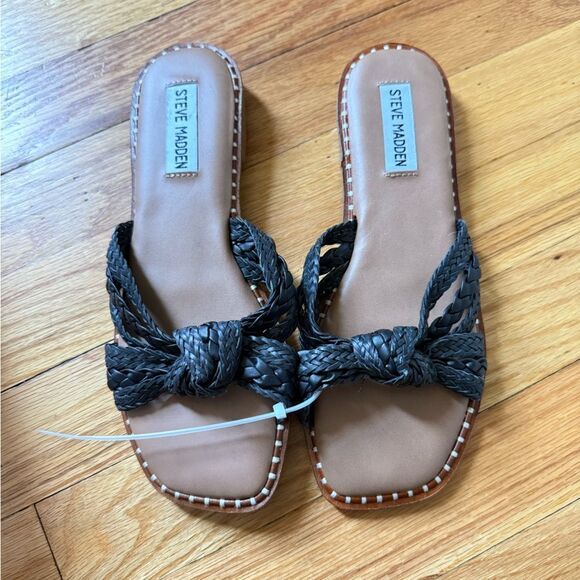 STEVE MADDEN | Wilmah Knotted Slide Sandal - Picture 3 of 6